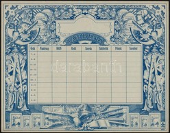 Cca 1920 Kitöltetlen Tanrend, Kis Szakadásokkal, 23×29 Cm - Zonder Classificatie