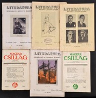 1926-1929 A Literatura C. Folyóirat 4 Száma. I. évf 3.; 4., IV. évf 6., 9. Számok + 1942-43 A Magyar Csillag Folyóirat K - Non Classificati