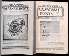 1928 Vasárnapi Könyv. 1928. I. és II. Félév. Teljes, XVIII. évfolyam. Papírkötésben, Két Kötetben. - Zonder Classificatie