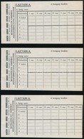 Cca 1930 Kemény Sándor Orvosi Műszer Szakvállalata Láztábla, Kitöltetlen, 3 Db - Ohne Zuordnung