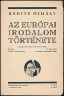 1934 Babits Mihály - Az Európai Irodalom Története, Az 1934. évi Könyvnap Könyve, Tájékoztató és Megrendelőlap - Non Classés