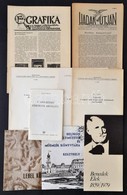 1939-1984 Vegyes Nyomtatvány Tétel, 9 Db
1939 Kis-Grafika. MEGE. A Magyar Exlibrisgyűjtők és Grafikabarátok Egyesületéne - Non Classificati