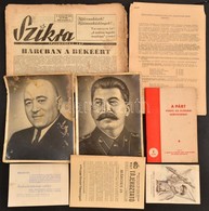 Cca 1949-1950 Vegyes Papírrégiség Tétel, Szocialista Témában, 8 Db.
A Párt Vezeti Az Ifjúsági Szövetséget. 1. Szám. Bp., - Zonder Classificatie