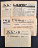 1949 5 Db Szabad Nép, Benne Az új Alkotmányról Szóló Cikkekkel - Zonder Classificatie