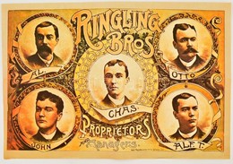 Ringling Bros. Proprietors And Managers, Artista Melléklet, Hajtott, 42,5×62 Cm - Zonder Classificatie