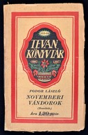 Fodor László: Novemberi Vándorok. (Novellák.) Békéscsaba, 1917, Tevan. Kiadói Papírkötés, A Borítója Megviselt, A Gerinc - Ohne Zuordnung