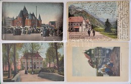 ** * 20 Db RÉGI észak-európai Városképes Lap Albumban / 20 Pre-1945 North-European Town-view Postcards In An Album - Non Classificati