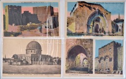 ** * 11 Db RÉGI Jeruzsálemi Városképes Lap Albumban / 11 Pre-1945 Town-view Postcards From Jerusalem In An Album - Unclassified