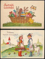 ** * 20 Db RÉGI Motívumlap: üdvözlő és Művész / 20 Pre-1945 Motive Postcards: Greeting, Art - Unclassified