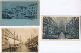 ** * 16 Db RÉGI Olasz Városképes Lap, Közte Egy Kinyitható / 16 Pre-1945 Italian Town-view Postcards With 1 Folding Card - Ohne Zuordnung