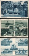 ** * 5 Db RÉGI Magyar Városképes Lap A Balaton Környékéről / 5 Pre-1945 Hungarian Town-view Postcards From Lake Balaton  - Zonder Classificatie