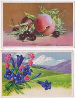 ** * 5 Db RÉGI Művész Motívumlap: Virágos Csendéletek / 5 Pre-1945 Art Motive Postcards: Flowers - Zonder Classificatie