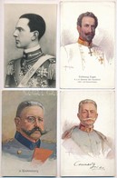 ** 4 Db RÉGI Politikus és Katonai Motívumlap / 4 Pre-1945 Politicians And Military Leaders Motive Postcards: Hindenburg, - Ohne Zuordnung