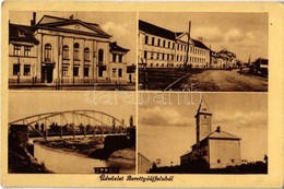 ** * 2 Db Régi Magyar Városképes Lap: Baja és Berettyóújfalu / 2 Pre-1945 Hungarian Town-view Postcards - Non Classificati