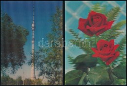 ** * 4 Db MODERN Dimenziós (3D) Képeslap / 4 Modern Dimensional (3D) Postcards - Zonder Classificatie