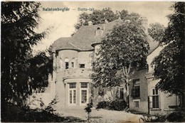 T2/T3 1925 Balatonboglár, Berta Lak, Villa (EK) - Non Classificati