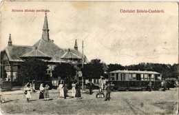 T2/T3 1907 Békéscsaba, Motoros állomás Pavilonja, Városi Vasút, Kisvasút (kopott Sarkak / Worn Corners) - Ohne Zuordnung