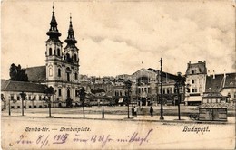 T3 1915 Budapest I. Bomba Tér (ma Batthyány Tér), Budai Vásárcsarnok, Petz Ágoston és Wirth Antal üzlete (kis Szakadások - Ohne Zuordnung