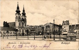 T3 1915 Budapest I. Bomba Tér (ma Batthyány Tér), Budai Vásárcsarnok, Petz Ágoston és Wirth Antal üzlete (kis Szakadások - Zonder Classificatie