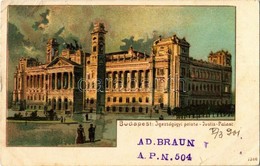 T2/T3 1901 Budapest V. Igazságügyi Palota. 7346. Litho  (EK) - Ohne Zuordnung