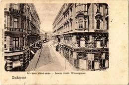 ** T2/T3 Budapest V. Belváros, Bécsi Utca, Tottis és Kren üzlete Az 'Északcsillaghoz', Hotel Budapest Szálloda. Ganz Ant - Ohne Zuordnung