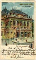 T3/T4 1899 Budapest VI. Operaház. Litho S: Rosenberger (vágott / Cut) - Zonder Classificatie