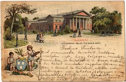 T2 1899 Budapest XIV. Városliget, Ezredéves Országos Kiállítás, Műcsarnok, Litho Barna 2 Kr. Ga. S: Dörre T., Morelli - Non Classificati