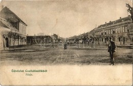 * T2/T3 1908 Celldömölk, Fő Tér. Radó J. Kiadása (EK) - Zonder Classificatie