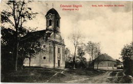 T2 1913 Dág (Esztergom M.), Római Katolikus Templom és Iskola. Putz Ágoston Kiadása - Ohne Zuordnung