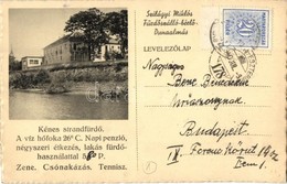 T2 1940 Dunaalmás, Kénes Strandfürdő, Szilágyi Miklós Fürdőszálló-bérlő Levele - Non Classificati