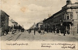 T2 1905 Szeged, Kossuth Lajos Sugár út, Villamos, Equitable életbiztosító Társaság, Farkas és Imre üzlete - Non Classificati