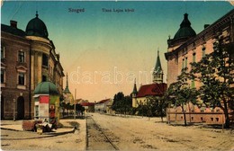 * T2/T3 1912 Szeged, Tisza Lajos Körút, Hirdetőoszlop, Utcai árus (EB) - Non Classificati