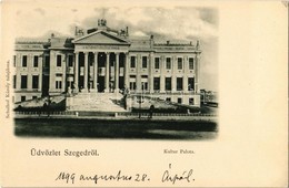 * T1/T2 1899 Szeged, Kultúrpalota. Schulhof Károly Tulajdona - Ohne Zuordnung