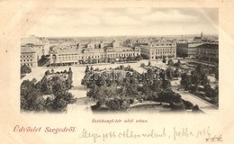 T4 1899 Szeged, Széchenyi Tér Alsó Része (vágott / Cut) - Non Classificati