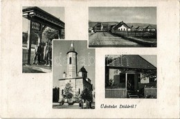 T2 Déda, Székely Kapu, Templom, Szövetkezeti üzlet / Gate, Church, Cooperative Shop - Zonder Classificatie