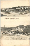 T2 Désakna, Ocna Dejului; Sóbánya és Látkép, Lajos Tárna. Divald Károly Fia / Salt Mine, Group Picture With The Miners + - Unclassified