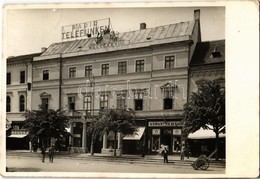 T2/T3 Kolozsvár, Cluj; Radio Telefunken, Gyógyszertár, Schildkraut Jenő Silk üzlete, OMIH Turista és Diákszálló / Street - Ohne Zuordnung