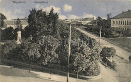 T2/T3 Nagykároly, Carei, Grosskarol; Kossuth Kert és Szobor. Csóka László Kiadása / Park And Statue (fl) - Ohne Zuordnung