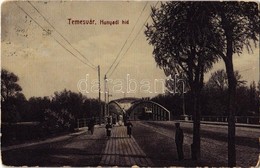 T3 1909 Temesvár, Timisoara; Hunyadi Híd, Villamos. W. L. 122. / Bridge, Tram (kopott Sarkak / Worn Corners) - Ohne Zuordnung