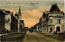T2 1915 Eperjes, Presov; Püspöki Palota, Postapalota, Utca. Eisenstädter I. Gyula Kiadása / Bishop's Palace And Post Pal - Unclassified