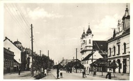 ** T1 Galánta, Fő Utca, Templom, Bank / Main Street With Bank And Church - Unclassified