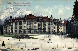 T3 1907 Ótátrafüred, Altschmecks, Stary Smokovec; Nagyszálló Télen. Cattarino S. Kiadása / Grand Hotel In Winter (ázott  - Non Classificati