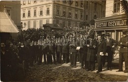 * T3 1926 Selmecbánya, Schemnitz, Banská Stiavnica; Szent Flórián-napi Vigasság, Tűzoltók Gustav Oszvaldt üzlete Előtt / - Non Classificati