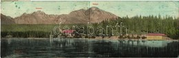 T2/T3 1919 Tátra, Vysoké Tatry; Tátracsúcs, Koncysta. Kinyitható Panoramálap, Feitzinger Ede Kitüntetett Műkiadása / Vys - Non Classificati