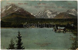 T2/T3 1908 Tátra, Vysoké Tatry; Csorbai Tó / Csorber See / Jezioro Szczyrbskie / Strbské Pleso / Lake (szakadás / Tear) - Ohne Zuordnung