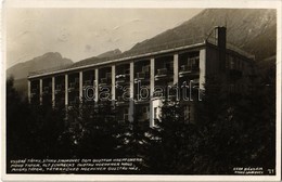 T2 1933 Tátrafüred, Alt Schmecks, Stary Smokovec; Hoepfner Gusztáv Ház / Hotel. Geza Bányász Photo - Non Classificati