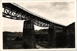 T2 1941 Uzsok, Uzok, Uzhok; Vasúti Híd, Viadukt. Moskovits I. Kiadása / Railway Bridge, Viaduct - Non Classés