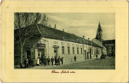 * T3 1915 Óbecse, Stari Becej;  Iskola Utca, Radoszavlyevits Vl. üzlete és Nyomdája. W. L. Bp. 4286. Radoszavlyevits Vl. - Non Classés