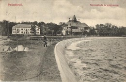 T2/T3 Palics, Palic (Szabadka, Subotica); Nagyszálloda és Gyógyterem. Kiadja Heumann Mór / Hotel, Spa Hall, Bathing Hous - Unclassified