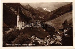 * T1/T2 Heiligenblut, Grossglockner / Town, Church, Mountain + 'Hotel Pension Post Heiligenblut' Cancellation - Unclassified